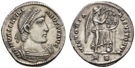  RÖMISCHE MÜNZEN   KAISERZEIT   VALENTINIANUS I., 364-375   Leichtes Miliarense, Rom , 365. DN VALENTINI - ANVS PF AVG Drap., gep. Büste mit Perlen­di...