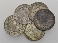  SCHWEIZER MÜNZEN & MEDAILLEN   VAUD, CANTON   5 x 1/2 Batzen: 1804-1808. HMZ 2­1005b­f. TTB ­ Superbe (5)