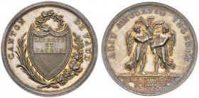  SCHWEIZER MÜNZEN & MEDAILLEN   VAUD, CANTON   Médaille d'argent s.d. Prix d'utilité publique. Par Christian Fueter (1752-1844). Lavanchy 16; Martin 1...