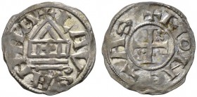  SCHWEIZER MÜNZEN & MEDAILLEN   LAUSANNE, EVECHE   Anonyme. Denier à la crosse s.d. (milieu du 12ème siècle). Dolivo 2; HMZ 1­485Db. 1,35 g. Superbe P...