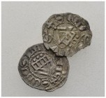  SCHWEIZER MÜNZEN & MEDAILLEN   LAUSANNE, EVECHE   2 x Obole s.d. Variante à légende en lettres gothiques et variante avec temple placé sur un annelet...
