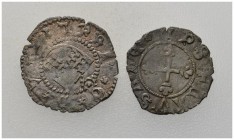  SCHWEIZER MÜNZEN & MEDAILLEN   LAUSANNE, EVECHE   2 x Denier s.d. Dolivo 58, 59; HMZ 1­511a. Flans irréguliers. TTB (2)