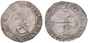  SCHWEIZER MÜNZEN & MEDAILLEN   LAUSANNE, EVECHE   Barthélémi Chuet, 1469-1472. Parpaiolle s.d. PVLCRA VT LVNA ELECTA VT SOL. La vierge à mi-corps ave...