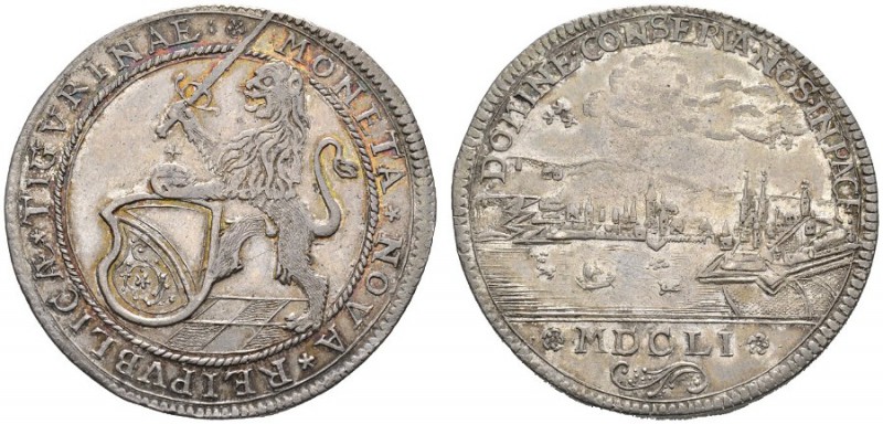  SCHWEIZER MÜNZEN & MEDAILLEN   ZÜRICH, STADT   Taler 1651. Sogennanter &quot;Vö...