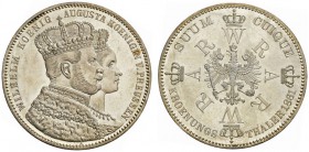  DEUTSCHE MÜNZEN UND MEDAILLEN   BRANDENBURG-PREUSSEN   Friedrich Wilhelm IV., 1840-1861. Vereinstaler 1861 A. Auf die Krönung König Wilhelms und Köni...