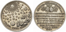  DEUTSCHE MÜNZEN UND MEDAILLEN   BREMEN   Silbermedaille 1758. Auf die Goldene Hochzeit von Engelbert Wichelhausen und der Frankfurterin Susanne Passa...