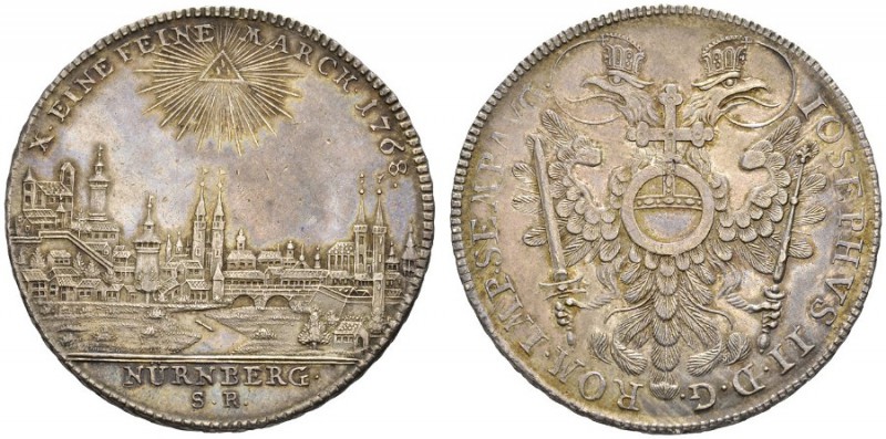  DEUTSCHE MÜNZEN UND MEDAILLEN   NÜRNBERG   Konventionstaler 1768. Mit Titel Jos...
