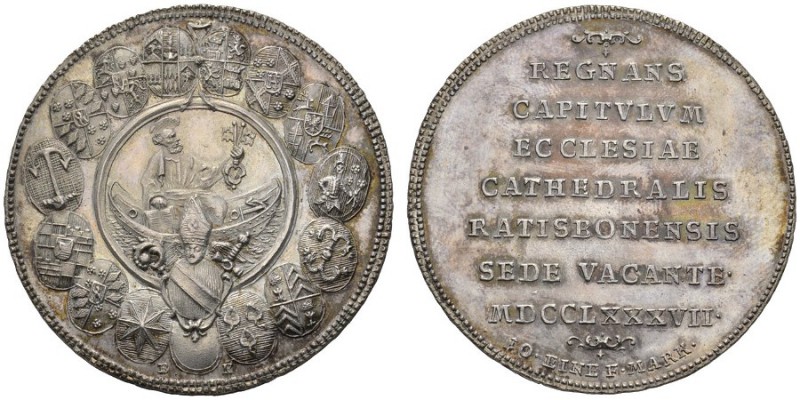  DEUTSCHE MÜNZEN UND MEDAILLEN   REGENSBURG   Sedisvakanz 1787. Konventionstaler...
