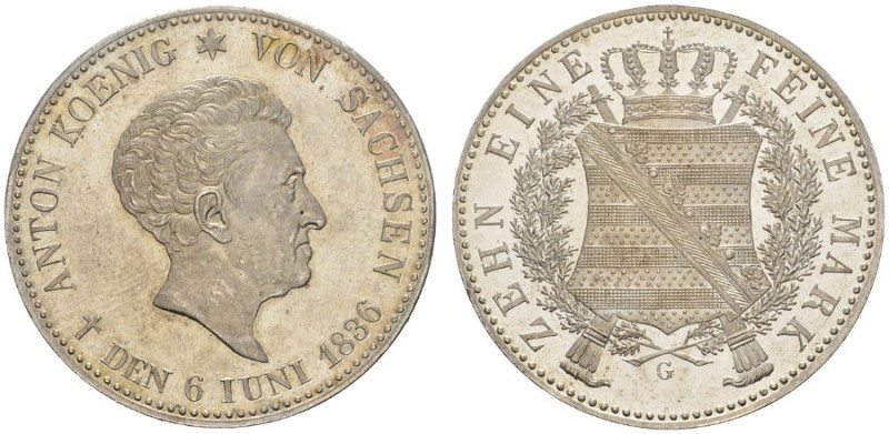  DEUTSCHE MÜNZEN UND MEDAILLEN   SACHSEN   SACHSEN, KÖNIGREICH   Anton, 1827-183...