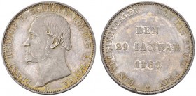  DEUTSCHE MÜNZEN UND MEDAILLEN   SACHSEN   SACHSEN-COBURG UND GOTHA, HERZOGTUM   Ernst II., 1844-1893. Vereinstaler 1869 B. 25-jähriges Regierungsjubi...