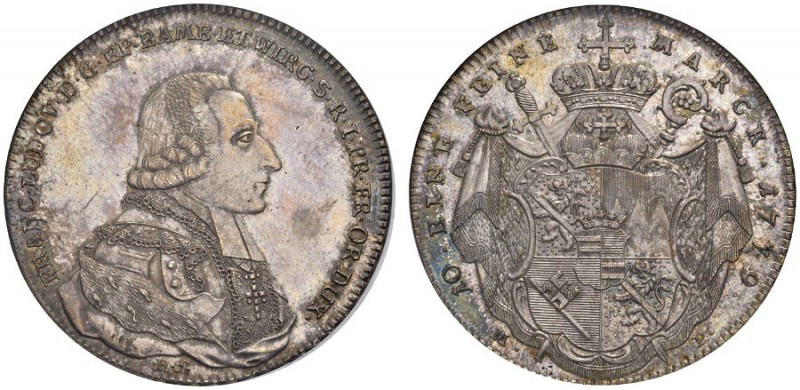  DEUTSCHE MÜNZEN UND MEDAILLEN   WÜRZBURG   Franz Ludwig von Erthal, 1779-1795. ...