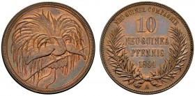  DEUTSCHE MÜNZEN AB 1871   DEUTSCHE KOLONIEN   DEUTSCH-NEU-GUINEA   10 Neu-Guinea Pfennig 1894 A. J. 703; K./M. 3. Unzirkuliert