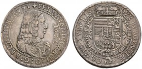  RÖMISCH - DEUTSCHES REICH   Erzherzog Ferdinand Karl, 1632-1662. Reichstaler 1654, Hall. Dav. 3367; K./M. 933.3; M./T. 513. 28,18 g. Sehr schön