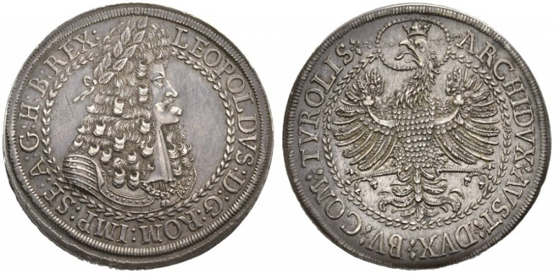  RÖMISCH - DEUTSCHES REICH   Leopold I., 1657-1705. Doppelter Reichstaler o.J. (...