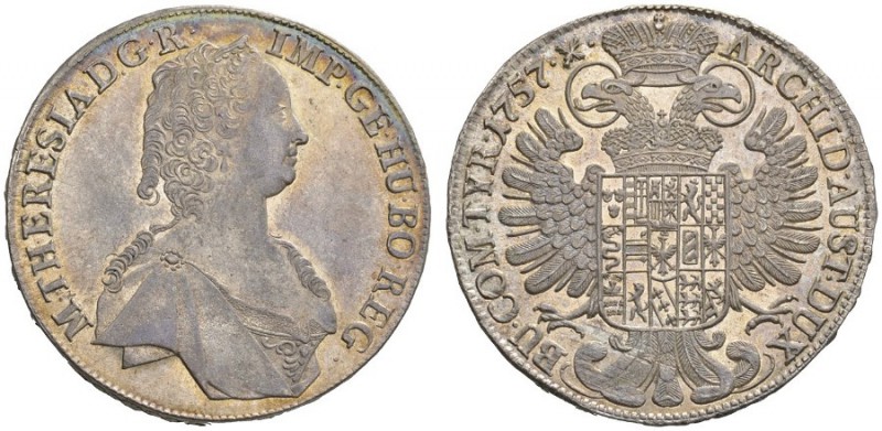  RÖMISCH - DEUTSCHES REICH   Maria Theresia, 1740-1780. Reichstaler 1757, Hall. ...