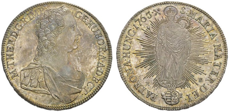  RÖMISCH - DEUTSCHES REICH   Maria Theresia, 1740-1780. Konventionstaler 1763 KB...