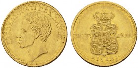  EUROPEAN COINS & MEDALS   DÄNEMARK   KÖNIGREICH   Frederik VI., 1808-1839. 2 Frederik d'or 1829, Altona. Fr. 286; Hede 3. 13,21 g. GOLD. Selten. Fast...