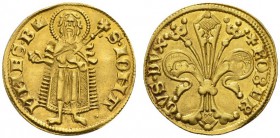  EUROPEAN COINS & MEDALS   FRANCE FEODALE   BAR   Robert, 1352-1411. Florin d'or s.d. Boudeau 1430; Fr. 65. 3,47 g. OR. Rare. Flan très légèrement ond...