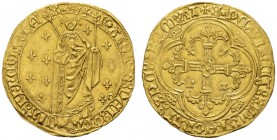 EUROPEAN COINS & MEDALS   FRANCE ROYALE   ROYAUME   Charles VII, 1422-1461. Royal d'or s.d. (2ème émission, 5 avril 1431), La Rochelle (point 9ème). ...