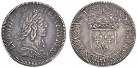  EUROPEAN COINS & MEDALS   FRANCE ROYALE   ROYAUME   Louis XIII, 1610-1643. 1/12 Ecu 1643 A, Paris. Double piéfort. Ciani 1681; Duplessy ­ (cf. 1352);...