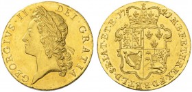  EUROPEAN COINS & MEDALS   GREAT BRITAIN   UNITED KINGDOM   George II, 1727-1760. 5 Guineas 1741, London. GEORGIVS II DEI GRATIA. Bust left // M B F E...