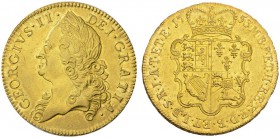  EUROPEAN COINS & MEDALS   GREAT BRITAIN   UNITED KINGDOM   George II, 1727-1760. 5 Guineas 1753, London. GEORGIVS II DEI GRATIA. Bust left // M B F E...