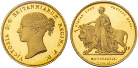 EUROPEAN COINS & MEDALS   GREAT BRITAIN   UNITED KINGDOM   Victoria, 1837-1901. 5 Pounds 1839, London. By W. Wyon. &quot;Una and the Lion.&quot; VICT...