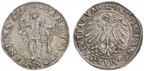  EUROPEAN COINS & MEDALS   ITALIA   CARMAGNOLA   Michele Antonio di Saluzzo, 1504-1528. Testone s.d. MICHAEL ANT MAR SALVTIAR. Aquila ad ali spiegate ...