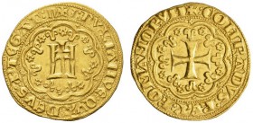  EUROPEAN COINS & MEDALS   ITALIA   GENOVA   Simone Boccanegra, 1339-1344. Genovino s.d. DVX IANVE QVA DEVS PTEGAT. Sigla o simbolo; Castello in corni...