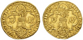  EUROPEAN COINS & MEDALS   ITALIA   MILANO   Barnabò & Galeazzo II Visconti, 1355-1378. Fiorino d'oro s.d. CIMERIV DNI BERNABOVIS VICECOITIS 3 C. Scud...
