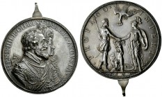  EUROPEAN MEDALS OF HIGH ARTISTIC VALUE   FRANCE   Henry IV, 1572-1610. Silver medal 1603. With bezel. Commemorating the second birthday of the Dauphi...