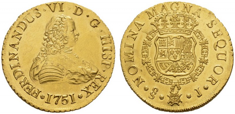  COINS & MEDALS FROM OVERSEAS   CHILE   Fernando VI, 1746-1760. 8 Escudos 1751 S...