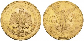  COINS & MEDALS FROM OVERSEAS   MEXICO   United States, since 1905. 50 Pesos 1945. Fr. 172; K./M. 481. 41,65 g. Uncirculated