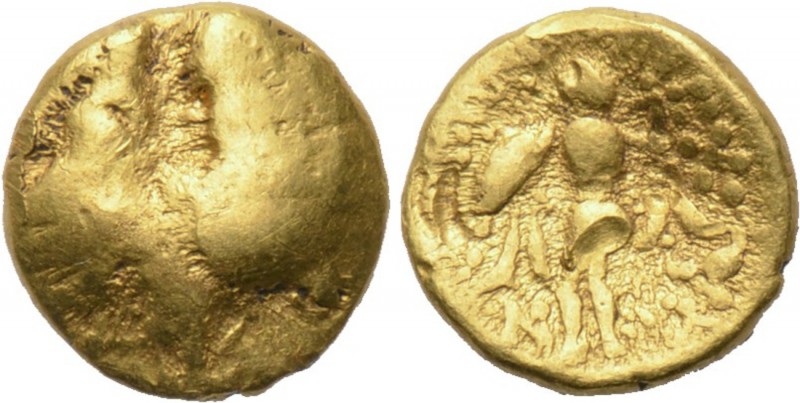 CENTRAL EUROPE. Danubian Region. Boii. GOLD 1/8 Stater (2nd century BC). 

Obv...
