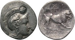 LUCANIA. Velia. Didrachm (Circa 300-280 BC).