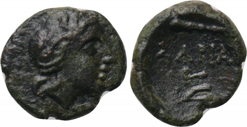 KINGS OF SKYTHIA. Sariakos (Circa 179-150 BC). Ae. 

Obv: Head right.
Rev: ΣΑ...