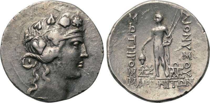 THRACE. Maroneia. Tetradrachm (Circa 189/8-49/5 BC). 

Obv: Head of Dionysos r...