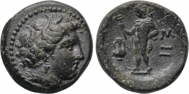THRACE. Sestos. Ae (4th century BC). 

Obv: Head of Demeter right, wearing gra...