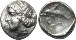 THRACE. Thasos. Hemiobol (Circa 412-404 BC).