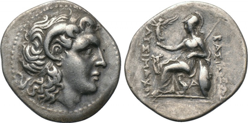 KINGS OF THRACE. Lysimachos (305-281 BC). Drachm. Ephesos. 

Obv: Diademed hea...