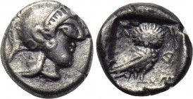 ATTICA. Athens. Obol (500/490 - 485/0 BC).