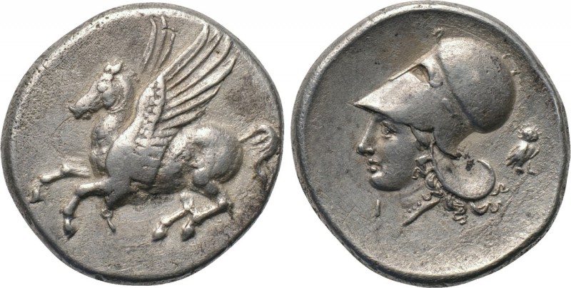 CORINTHIA. Corinth. Stater (Circa 345-307). 

Obv: Pegasos flying left; koppa ...