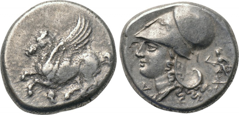 CORINTHIA. Corinth. Stater (Circa 375-300). 

Obv: Pegasos flying left; koppa ...