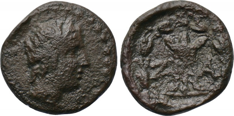 ELIS. Zakynthos. Ae (2nd-1st centuries BC). 

Obv: Head of Aphrofite right.
R...