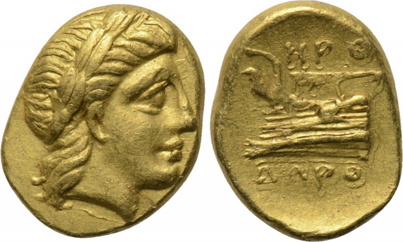BITHYNIA. Kios. GOLD 1/4 Siglos (Circa 350-300 BC). Herodoros, magistrate. 

O...