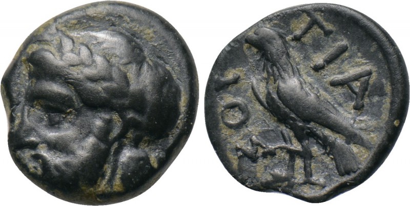 BITHYNIA. Tium. Ae (Circa 350-300 BC). 

Obv: Laureate head of Zeus left.
Rev...