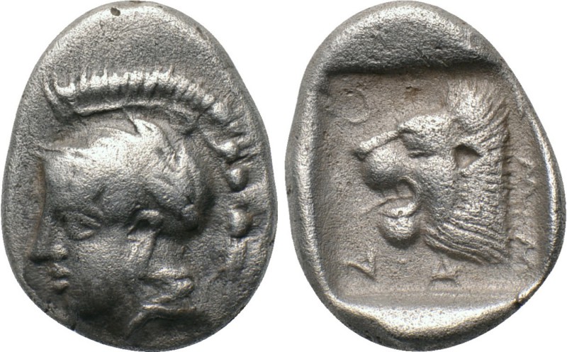 TROAS. Assos. Triobol (Circa 450-400 BC). 

Obv: Helmeted head of Athena left....
