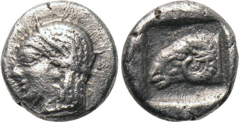 TROAS. Kebren. Diobol (5th century BC). 

Obv: Archaic head of female left.
R...