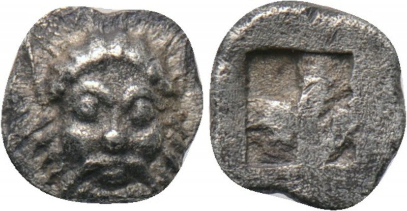 LESBOS. Methymna. Hemiobol (Circa 500/480-460 BC). 

Obv: Facing head of Silen...