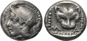 LESBOS. Methymna. Triobol (Circa 450/40-406/379 BC).